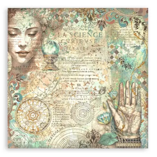 Stamperia Single-Sided Paper Pad 8"X8" 22/Pkg-Fortune {5}