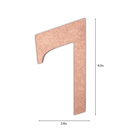 Little Birdie MDF Number 4" 1/Pkg-7 {4}