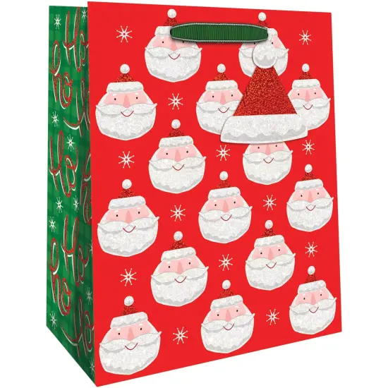 Pack/6: Chic Santa Gift Bag - 8 x 4 x 10" {1}