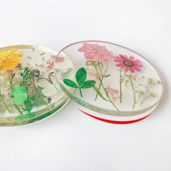 Set of 6 Floral Coasters for Drinks {5}
