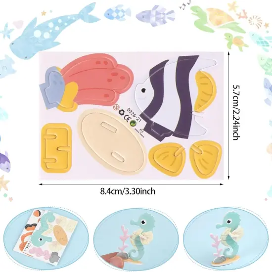 25 Pcs Educational 3D Cartoon Puzzles for Kids {2}