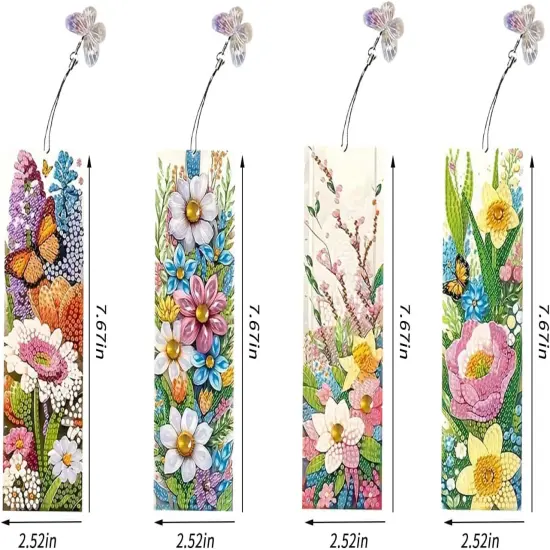 Diamond Painting Art Bookmarks 4pcs {3}