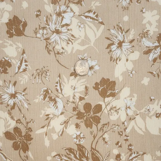 1 Yard Soft Rayon Crinkle Frappe Fabric, 50/52" Wide, Lightweight Apparel Textile {3}