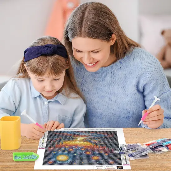 Abstract Landscape Diamond Art Kits, Starry Sky Diamond Painting Kits for Adults Beginners, DIY 5D Diamond Dots Kits Gem Painting for Home Wall Art Decor 12x12 inch {4}