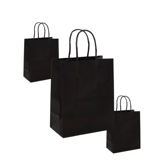 Large Kraft Tinted Color Shopping Bag 16" x 6" x 12" {5}