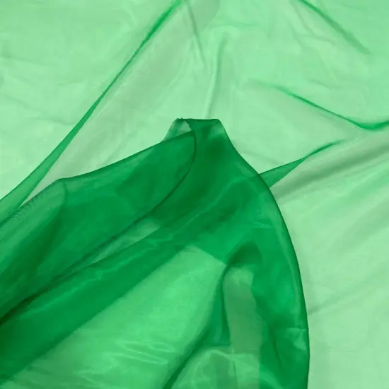 1 Yard Crinkle Barbie Organza Fabric Sheer, Crisp & Elegant for Decor Events & Crafts White {2}