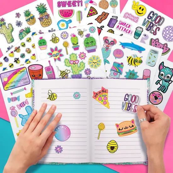 Fashion Angels: Sticker Book Bundle - 4 Pack - Includes 4,000+ Stickers In Fun & Colorful Themes, Cute-Food-Photographs-Animals, Girls-Tweens-Kids 6+ {4}