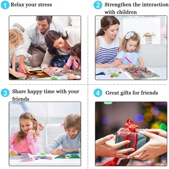 Diamond Painting Kits for Adults Owl Flower DIY 5D Full Drill Diamond Painting Kits for Adults Kids Beginner，for Home Wall Decor, Gem Art 12 x 16 Inches {4}