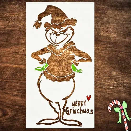 Large Merry Christmas Stencils {1}