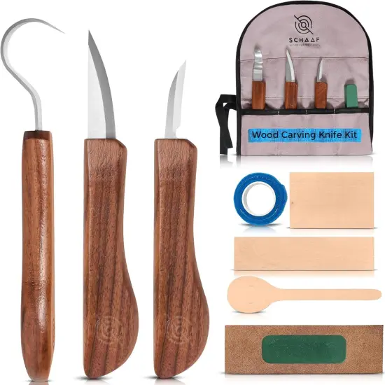 3pc Whittling Knife Set with Wood Carving Knives {1}