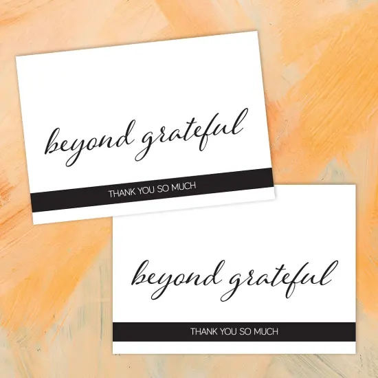 Great Papers! Simply Beyond Grateful Thank You Note Card and White Envelope, 4.875" x 3.375", 50 count {5}