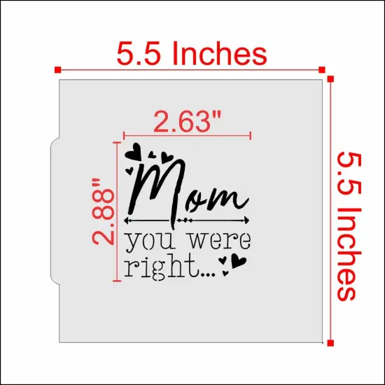 Mom Sayings 3 Piece Cookie Stencil Bundle {5}