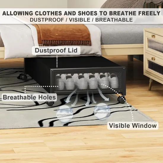 2 pack Under the Bed Storage Containers,36" Underbed Storage {4}