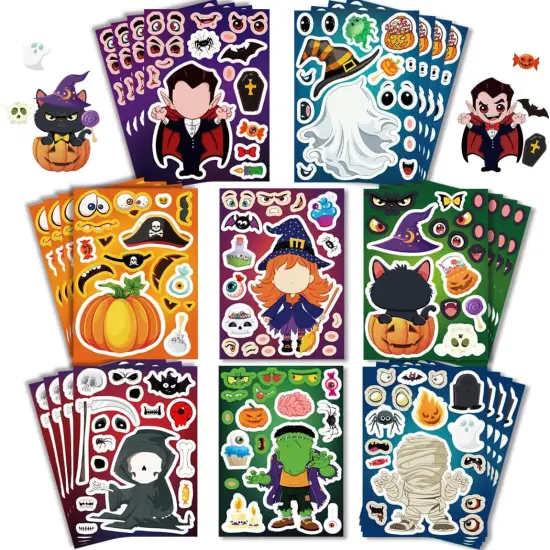 Make a Face Stickers - 32 Sheets {1}