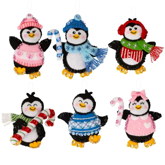 BucillaWinterland Penguins Felt & Sequin Kit Multi {1}