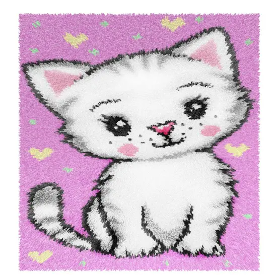Latch-hook rug kit Kitty 4234 {1}