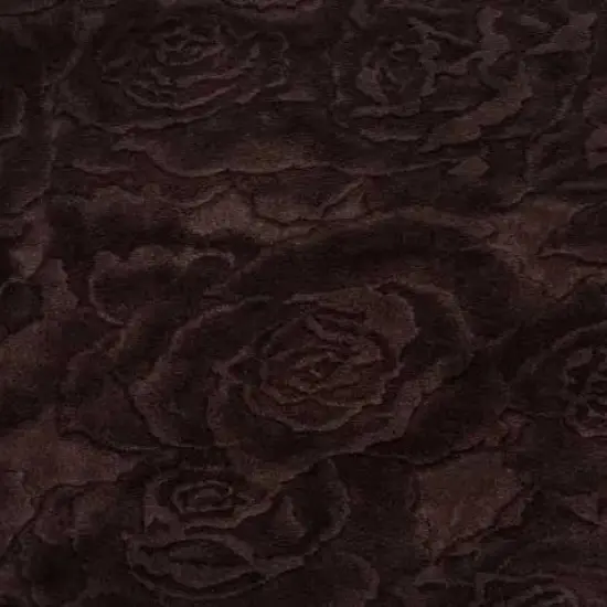 Cuddle 3 Extra Wide Rose Burnout Limited Edition Brown Fabric per yard {1}