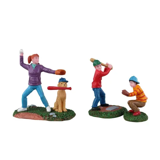Lemax Baseball Practice - 3 Piece Set {1}