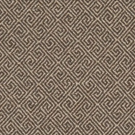 Greek Key Walnut - Brown Abstract & Geometric,Greek Key Upholstery Fabric 54 Inches" {1}