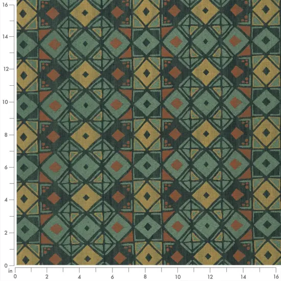 Jade - Green AbstractGeometric Upholstery Fabric 54 Inches" {2}