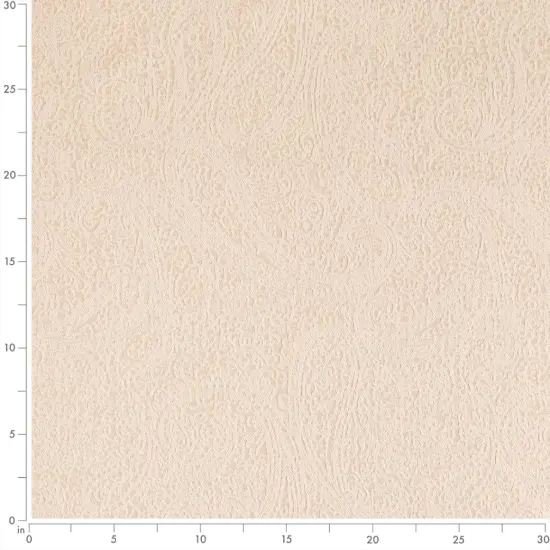 Paisley Sand - Beige & Taupe,White & Ivory Paisley Upholstery Fabric 54 Inches" {3}