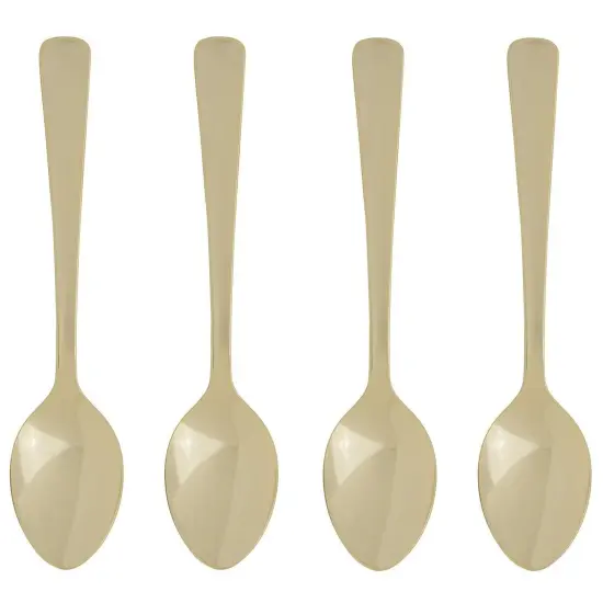 Fino 4.5-Inch Gold Plated Demi Spoon {1}