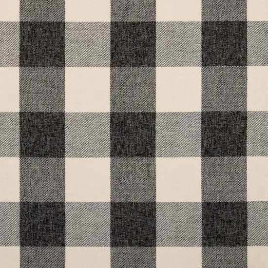 Buffalo Coal - Black Check & Houndstooth,Plaid Upholstery Fabric 54 Inches" {1}
