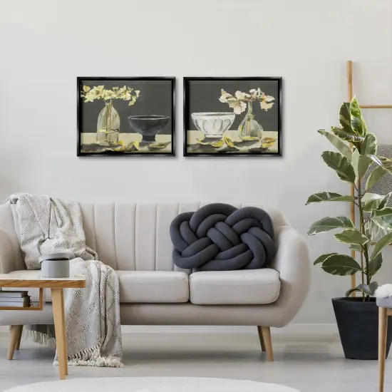 Stupell Industries Elegy in Neutral Still Life 2pc Floating Frame Set By Melissa Wang {8}