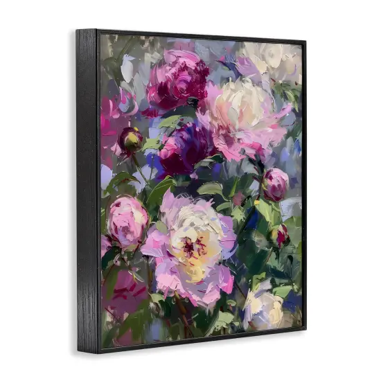 Stupell Industries Abstract Purple Peonies Bunch Framed Giclee By LSR Creative Studio {3}