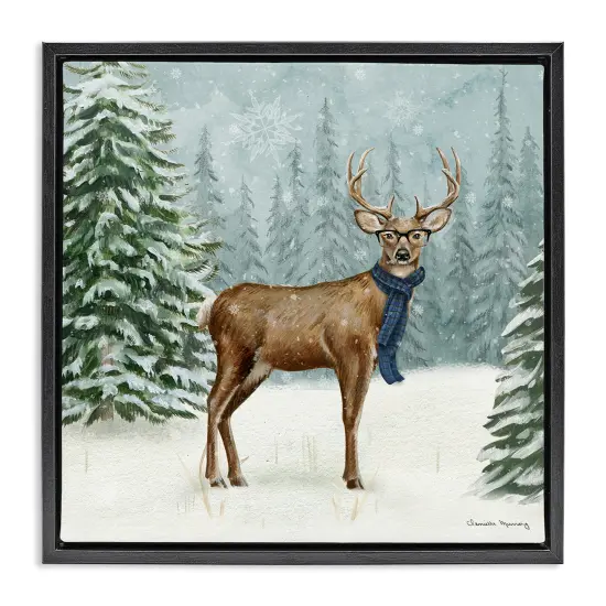 Stupell Industries Christmas Critters Reindeer Floating Frame By Danielle Murray {7}