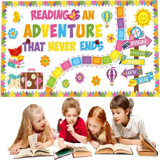 55 Pcs Reading Bulletin Board Set {5}