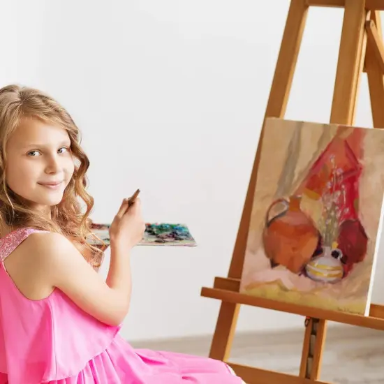 Stretched Canvas for Painting- 8x10 Inch,Bulk Pack of 12,Primed,100% Cotton,5/8 Inch Profile of Super Value Pack for Acrylics,Oils & Other Painting Media. {5}