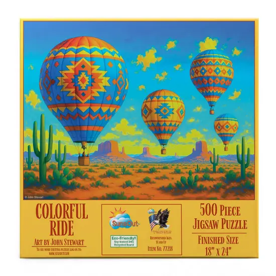 Sunsout Colorful Ride 500 pc Jigsaw Puzzle 77218 {4}