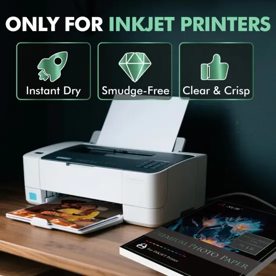 A-SUB Premium 74lb Double-Sided Satin Photo Paper 8.5x11, 11x17 Inkjet {7}