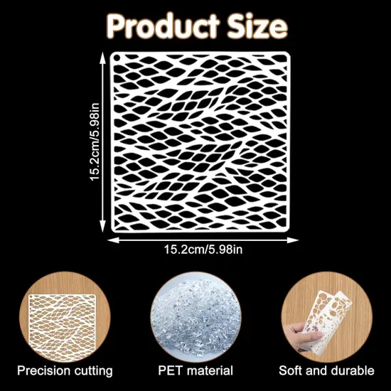 16 Pcs Paint Stencils (6 X 6 Inch) {2}