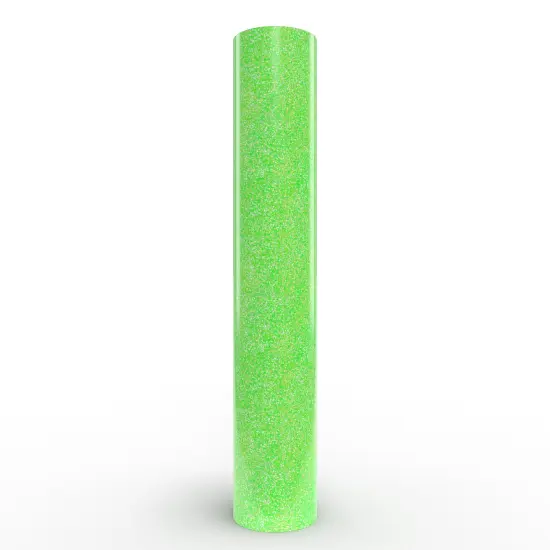 Siser&reg; Glitter Heat Transfer Vinyl, 11.8" x 60" Neon Green {1}