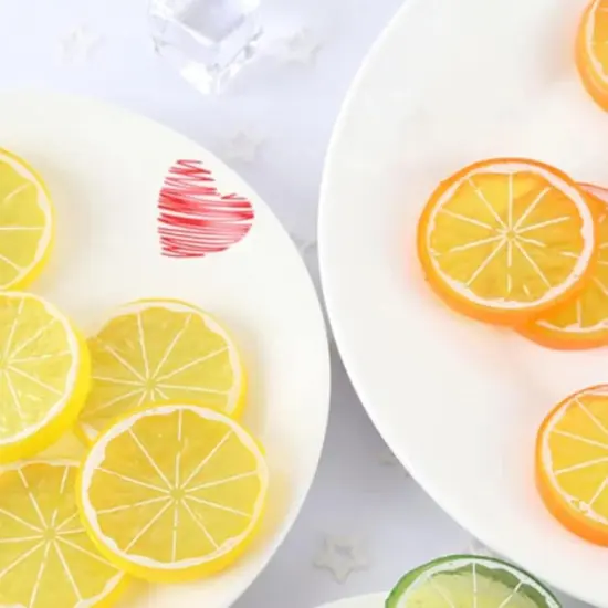 30 Pieces Simulation Lemon Slices {5}