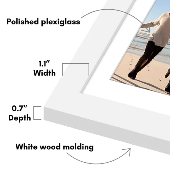 Americanflat 14x20 Collage Picture Frame - Fits Nine 4x6 Photos or One 14x20 Photo {3}