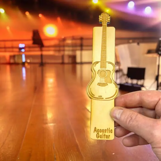 Bookmark - Acoustic Guitar - birch wood {6}