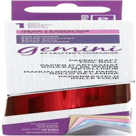 Gemini FoilPress Papercraft Foil - Red Shimmer 5.46 yard roll {1}
