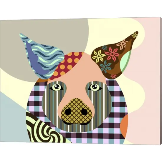 Piggy by Lanre Adefioye 20" x 16" Canvas Wall Art {1}