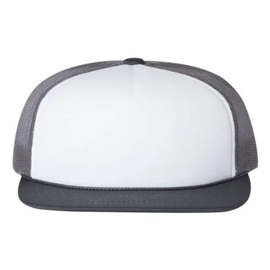 Richardson&reg; Foamie Trucker Cap White/ Charcoal {1}