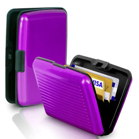 Kitcheniva Waterproof Credit Card Wallet Holder Purple {1}