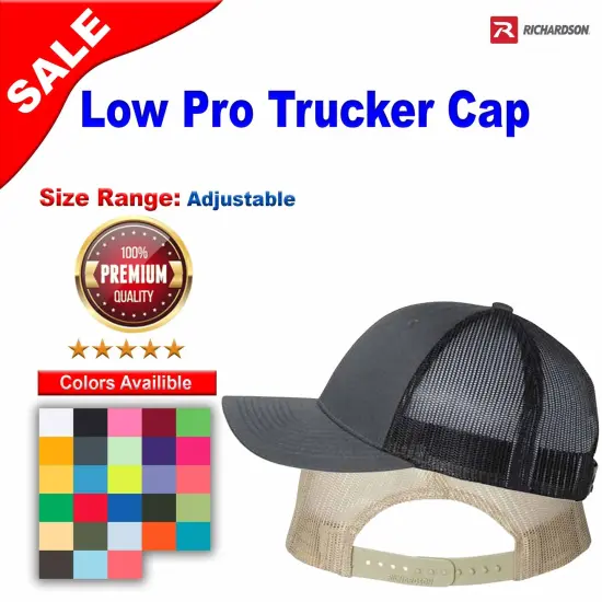 Richardson&reg; Low Pro Trucker Cap Brown/ Khaki {2}
