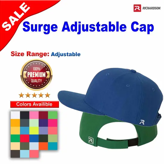Richardson&reg; Surge Adjustable Cap Charcoal/ Black {2}
