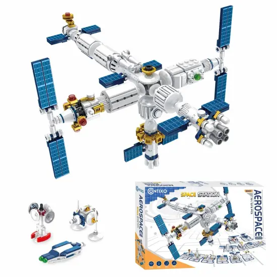 BK07 Aerospace Series Space Station Building Block Set, 573 Pieces {1}