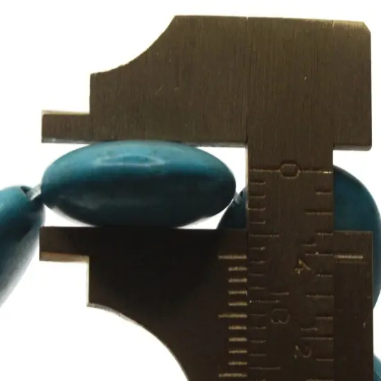 22 20mm Synthetic Turquoise Blue Coin Gemstone Beads {5}