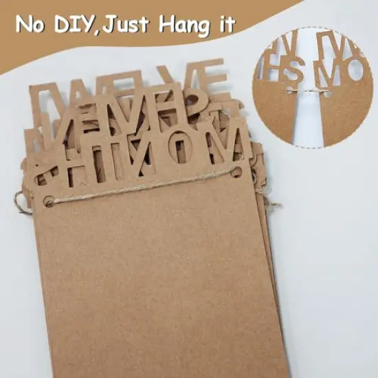 1st Birthday Baby Photo Banner for Newborn to 12 Months, First Birthday Decorations for Boys or Girls, First Birthday Photo Banner Pre-Strung with Frame,Monthly Milestones Birthday Party Kit {6}