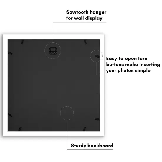 Americanflat 14x14 Collage Picture Frame - Fits Six 4x6 Photos or One 14x14 Photo {6}