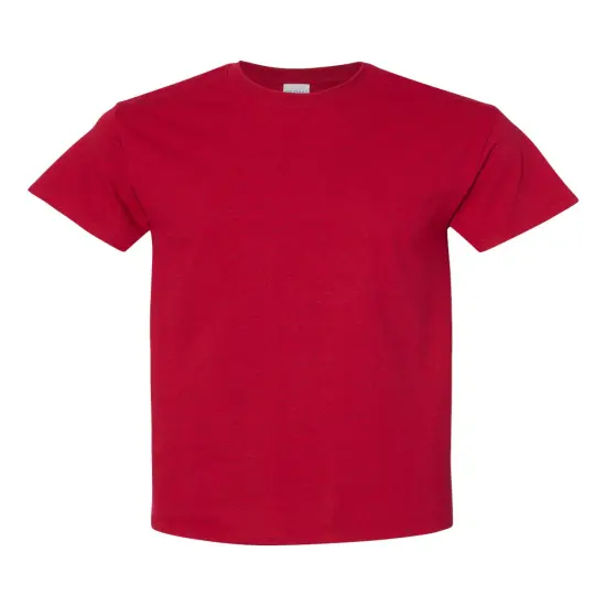 Gildan&reg; Heavy Cotton Classic Fit Crewneck Short Sleeve T-Shirt Ant Cherry Red {1}